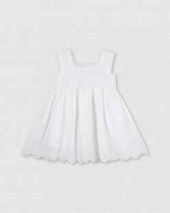 Budget 😍 Designer Kidz Betsy Lace 👗 Dress White 👍
