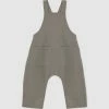 Discount 😀 Designer Kidz Robbie Linen Baby Overalls Elm ⭐