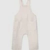 Wholesale 🔔 Designer Kidz Robbie Linen Baby Overalls Sand 🌟
