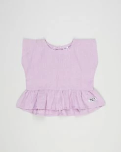 Best Sale ✨ Dukes and Duchesses Apparel Lilac Peplum Top 😍