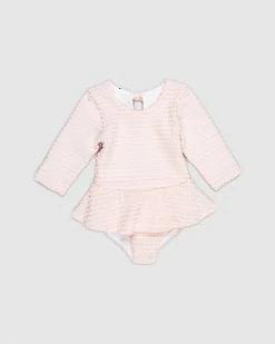 Best Sale 🛒 Fiola Rose Swim Polly Girls One Piece - Kids Rose Quartz Gingham 🤩