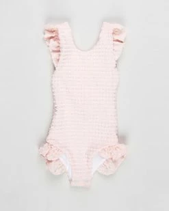 Best Sale 😀 Fiola Rose Swim Tabitha Girls One Piece - Babies-Kids Rose Quartz Gingham 👏