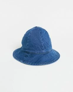 Best Pirce 🌟 Fox & Finch Blue Denim Sun Hat - Kids Indigo 🥰