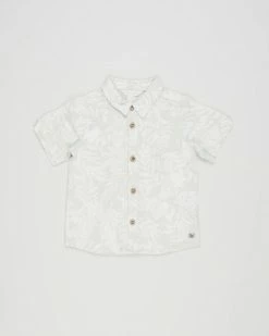 Outlet 😍 Fox & Finch Jungle Fern Print 👚 Shirt - Babies Leaves Print 😍