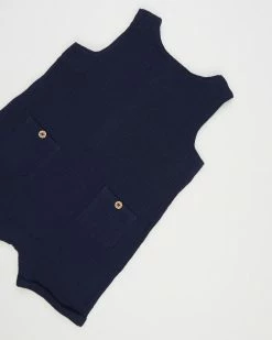 Best deal 😍 Fox & Finch Crinkle Romper - Babies Navy 🔔 -Baby Online store http3A2F2Fstatic.theiconic.com .au2Fp2Ffox and finch 5070 0386431 3