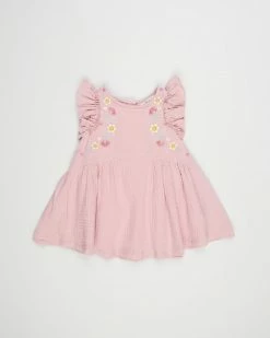 Buy 🥰 Fox & Finch Amazon Crinkle 👗 Dress - Babies Dusky Pink 🔥