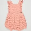 Brand new 🌟 Fox & Finch Galah Broiderie Romper - Babies Coral ❤️