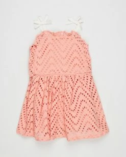 Flash Sale 👏 Fox & Finch Galah Broderie 👗 Dress - Babies Coral 🥰