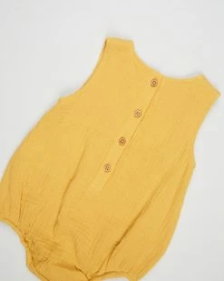 Best Sale 🔥 Fox & Finch Galah Crinkle Romper - Babies Yellow 🎉 -Baby Online store http3A2F2Fstatic.theiconic.com .au2Fp2Ffox and finch 7624 5486431 3