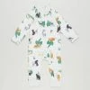 Budget 💯 Fox & Finch Jungle Print LS Zip Romper - Babies ⌛