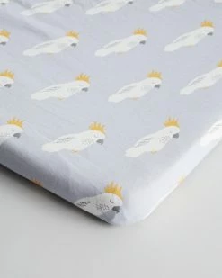 Best Sale 👍 Goldie + Ace Fitted Bassinet Sheet Cockatoo 🎉