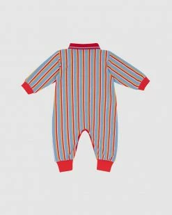 Hot Sale ⭐ Goldie + Ace Benny Romper - Babies Navy & Red 😍 -Baby Online store http3A2F2Fstatic.theiconic.com .au2Fp2Fgoldie ace 3391 6415431 3