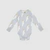 Buy 🔔 Goldie + Ace Cockatoo Party Long Sleeve Bodysuit - Babies Blue 🧨