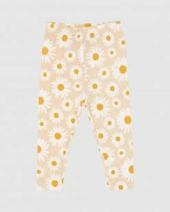 Outlet 🔔 Goldie + Ace Daisy Print Leggings - Babies Buttercream 🎁