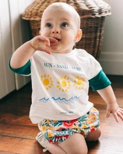 Coupon 🌟 Goldie + Ace Posy Print Bloomers - Babies Multi 😉