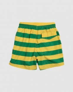 Best Pirce 😀 Goldie + Ace Goldie Stripe Board Shorts - Babies-Kids Green & Lemon 🔔 -Baby Online store http3A2F2Fstatic.theiconic.com .au2Fp2Fgoldie ace 9078 1341341 3