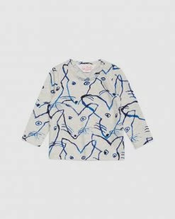 Best Sale 👏 Gorman Playground Down The Rabbit Hole Baby LS Tee Print ✨