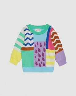 Best deal ⭐ Gorman Playground Patchwork Baby Knit Multi 🥰