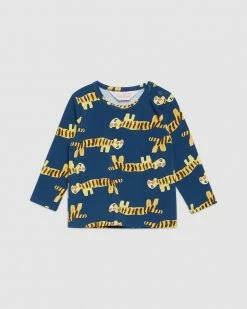 Promo 👏 Gorman Playground Tiger Baby LS Tee Navy 😀