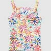 Promo 🎉 Gorman Playground Daisy Chain Baby Rib Tank White ⭐