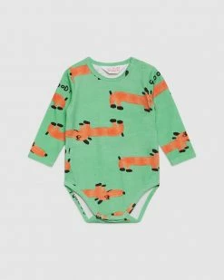 Top 10 ✔️ Gorman Playground Sausage 🦮 Dog Baby Onesie Green 🌟