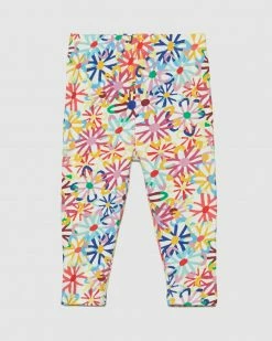 Coupon 🤩 Gorman Playground Daisy Chain Baby Rib Legging White 🧨