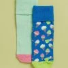 Budget ⌛ Happy 🧦 Socks Ice Cream Anti Slip 🧦 Socks - 2-Pack - Kids Multi 😍