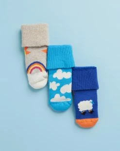 Best Sale 🛒 Happy 🧦 Socks Over The Clouds Terry Gift Set - Babies 👏