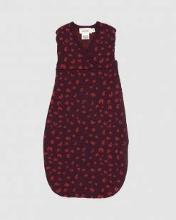 New 💯 Hello Night Merino Knitted Sleeping Bag - Babies Maroon Spots 🧨