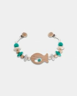 Cheapest 🎉 Hess Spielzeug Pram Chain Natural Fish Turquoise 😍