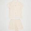 Top 10 🥰 Homebodii Eva Short Pyjama Set - Kids Blush & White 👍