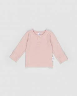 Top 10 ⌛ Huxbaby Rosie Rib Henley - Babies-Kids Rose ❤️