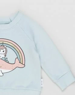 Best Pirce 🎉 Huxbaby Sea Friends Sweatshirt - Babies-Kids Duck Egg 😍 -Baby Online store http3A2F2Fstatic.theiconic.com .au2Fp2Fhuxbaby 0159 3547331 4