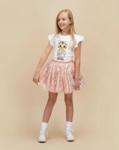 Coupon ✔️ Huxbaby Flower Tigress Frill T-Shirt - Babies-Kids White 🌟