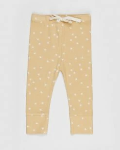 Best Pirce 🌟 Huxbaby Sunny Day Rib Leggings - Babies-Kids Golden 🧨