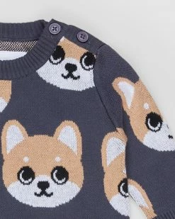 Best deal ❤️ Huxbaby Shiba Knit Jumper - Babies-Kids Ink 🔔 -Baby Online store http3A2F2Fstatic.theiconic.com .au2Fp2Fhuxbaby 0376 9647331 4