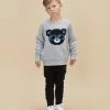 Deals 🥰 Huxbaby Digi Bear Sweatshirt - Babies-Kids Grey Marle 🧨