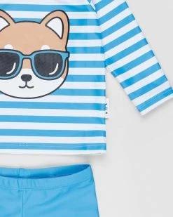 Buy 🔥 Huxbaby Cool Shiba Swim Set - Babies-Kids White & Azure 😉 -Baby Online store http3A2F2Fstatic.theiconic.com .au2Fp2Fhuxbaby 0429 4447331 4