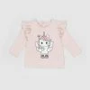 Promo 🔥 Huxbaby Fairy Unicorn Frill Top - Babies-Kids Peach 😀