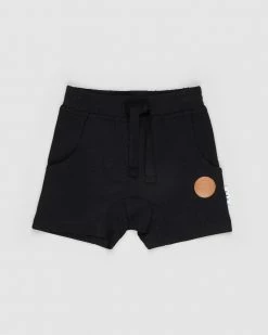 Outlet 😉 Huxbaby Slouch Shorts - Babies-Kids Black 🔔