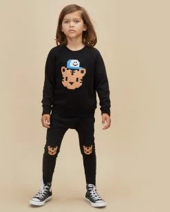 Wholesale 🧨 Huxbaby Digi Tiger Sweatshirt - Babies-Kids Black 🥰