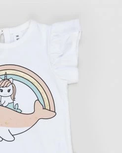 Deals 😀 Huxbaby Sea Friends Frill T-Shirt - Babies-Kids White 🧨 -Baby Online store http3A2F2Fstatic.theiconic.com .au2Fp2Fhuxbaby 0803 7647331 3