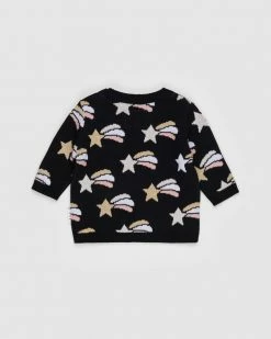 Promo 😍 Huxbaby Shooting Star Knit Jumper - Babies-Kids Black 🌟 -Baby Online store http3A2F2Fstatic.theiconic.com .au2Fp2Fhuxbaby 2265 8069711 3