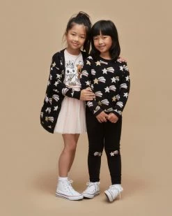 Promo 😍 Huxbaby Shooting Star Knit Jumper - Babies-Kids Black 🌟