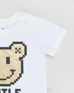 Budget 👍 Huxbaby Gold Digi Smile T-Shirt - Babies-Kids White 😍 -Baby Online store http3A2F2Fstatic.theiconic.com .au2Fp2Fhuxbaby 9400 3147331 3