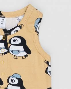 New 🧨 Huxbaby Puffin Sleeveless Romper - Babies Golden 🌟 -Baby Online store http3A2F2Fstatic.theiconic.com .au2Fp2Fhuxbaby 9590 5847331 3