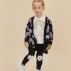 Brand new 🥰 Huxbaby Daisy Rainbow Knit Cardi - Babies-Kids Black 🤩