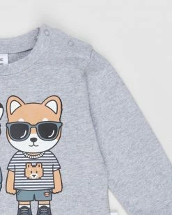 Brand new 🎁 Huxbaby Digi Mates Top - Babies-Kids Grey Marle ✨ -Baby Online store http3A2F2Fstatic.theiconic.com .au2Fp2Fhuxbaby 9856 4937331 4