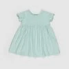 Cheapest ⌛ Huxbaby Sea Rib Short Sleeve 👗 Dress - Babies-Kids Blue 🔔