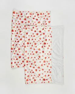Budget ✔️ Itti bitti Minky Throw Travel Blankets - Pack of 2 Strawberry Shortcake 🛒